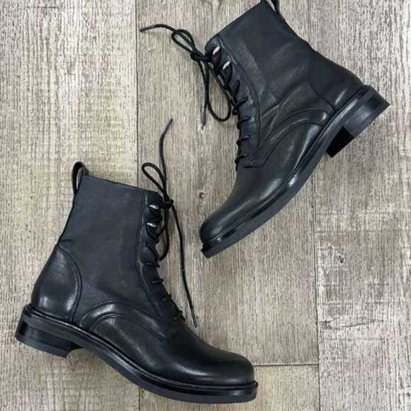 Rag & Bone Leather Lace up boots NIB 7.5 - Picture 4 of 5